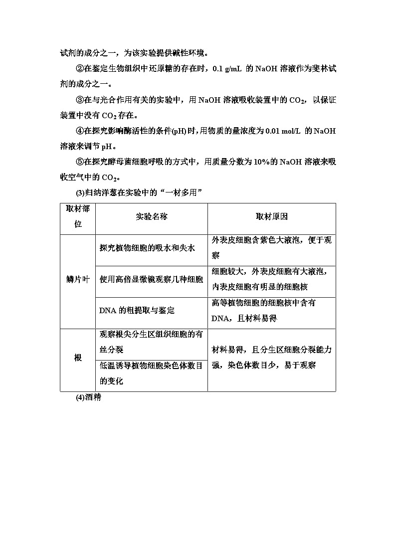高考生物总复习第11单元教材基础类实验学案第2页