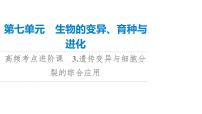 高考生物总复习第7单元高频考点进阶课3遗传变异与细胞分裂的综合应用课件