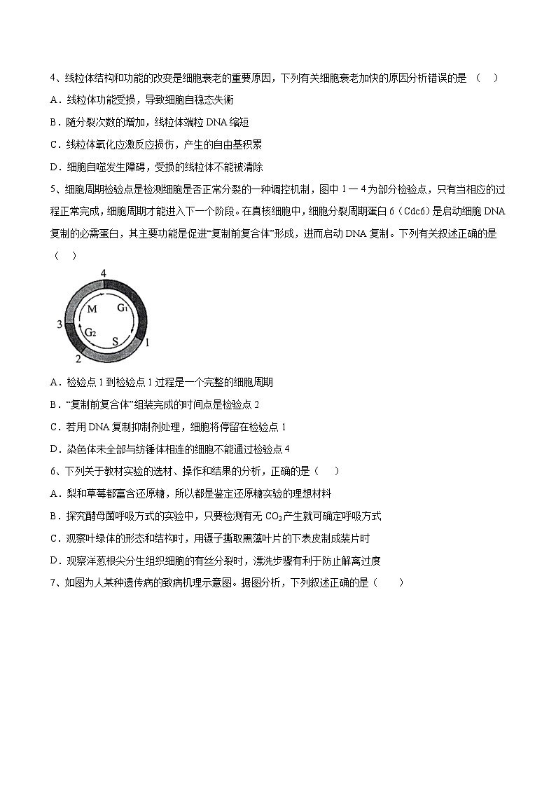 卷03-【冲刺抢分】2023年高考生物临考压轴卷（江苏卷）（原卷版）第2页
