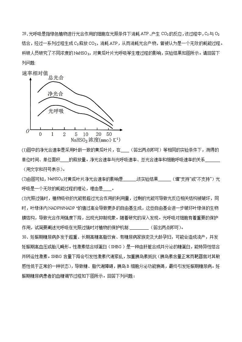 卷03-【冲刺抢分】2023年高考生物临考压轴卷（全国乙卷）（原卷版）03