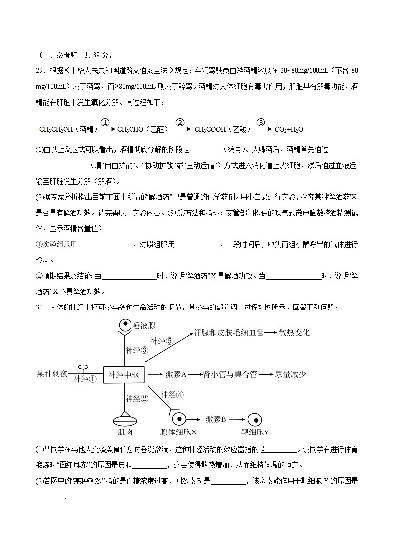卷05-【冲刺抢分】2023年高考生物临考压轴卷（全国乙卷）（原卷版）第3页