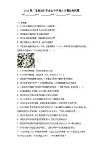 2023屇广东省汕头市金山中学高三三模生物试题（含解析）