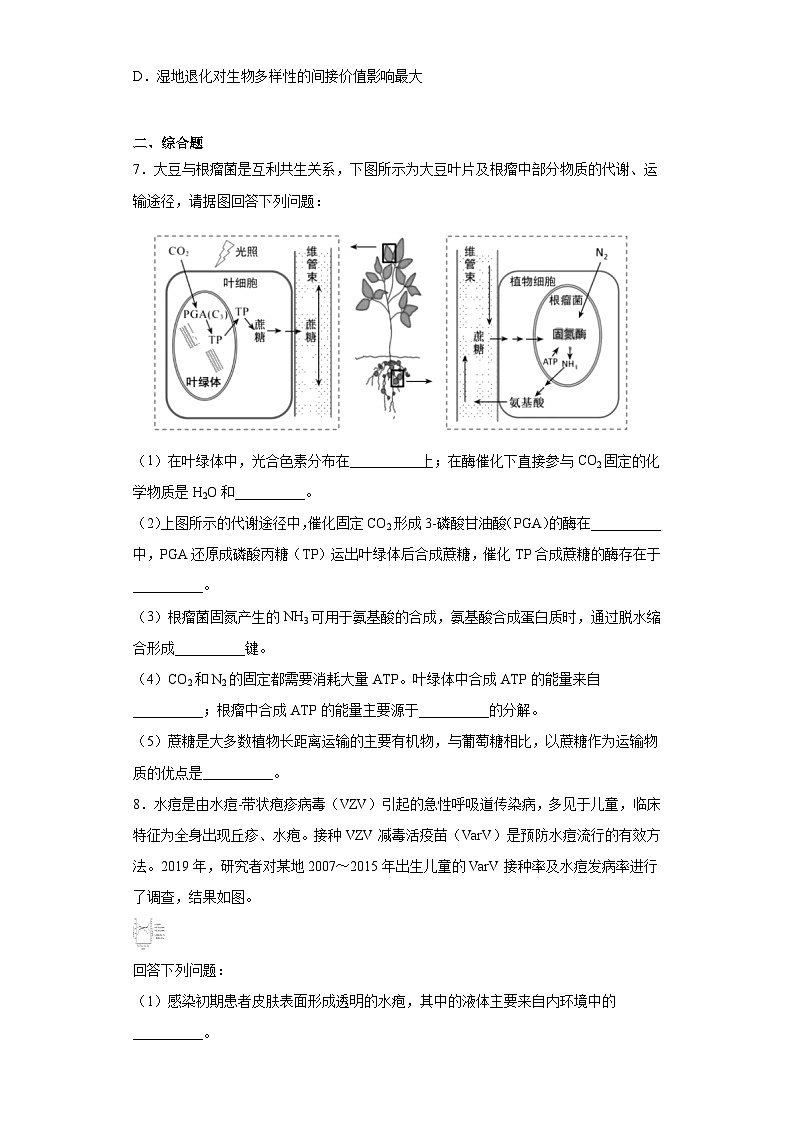 2023届河南省豫北名校高三下学期全真模拟（三）理综生物试题（含解析）03