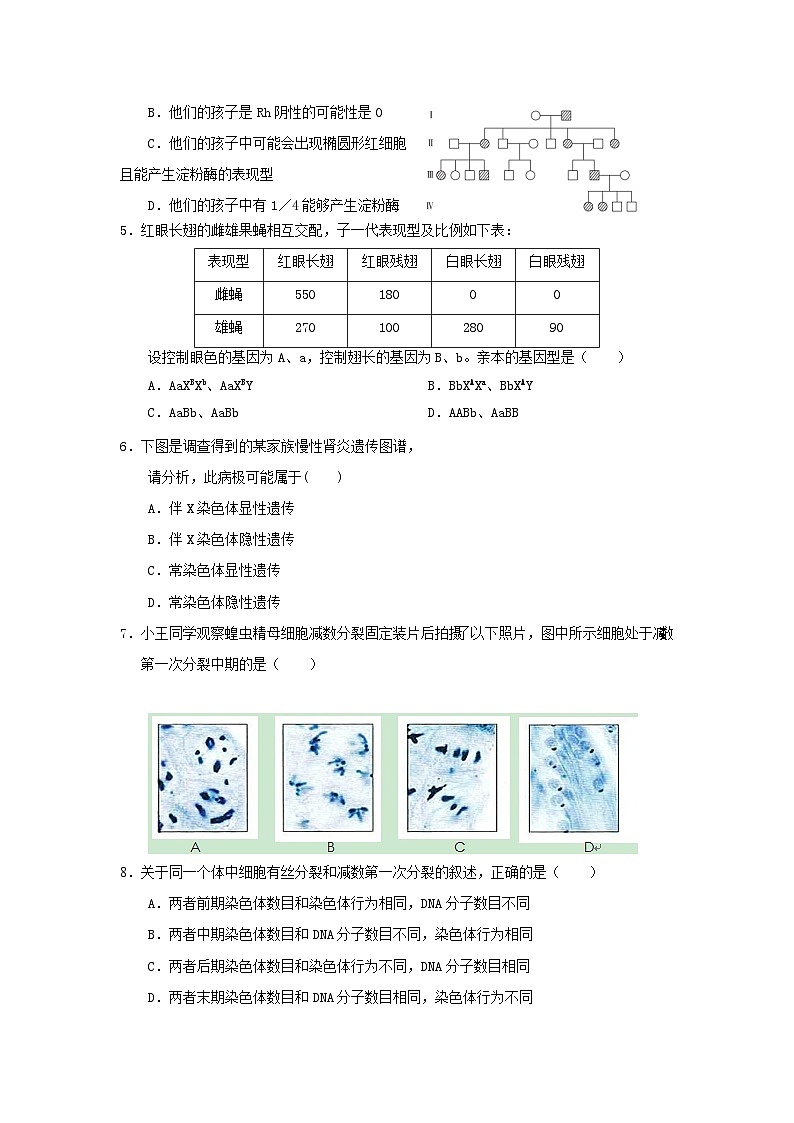 湖北省黄冈中学2013-2014学年高二上学期期中考试 生物试题第2页