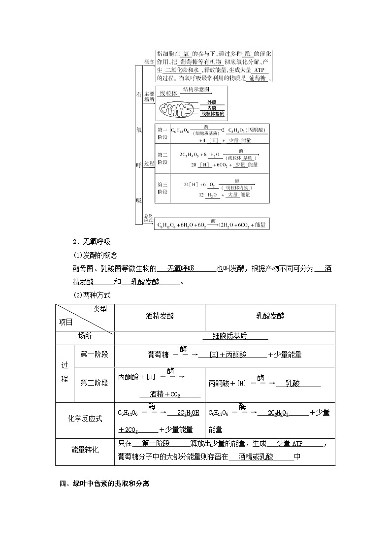08 衡水中学高一生物预习知识点——细胞的能02
