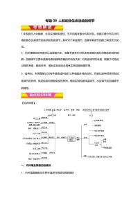 专题10 高中生物二轮专题知识点 人体的稳态与调节