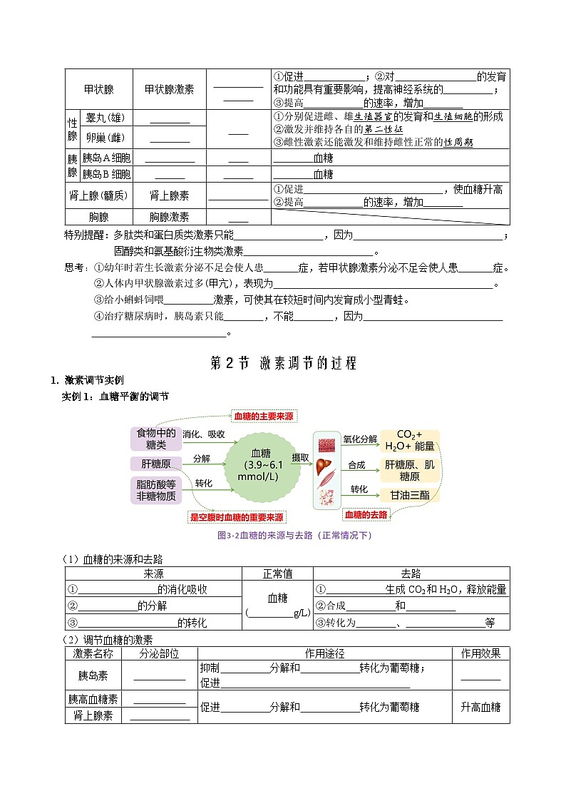 第3章 体液调节——【期末复习】高二上学期生物章节知识点梳理（人教版2019选择性必修1）02