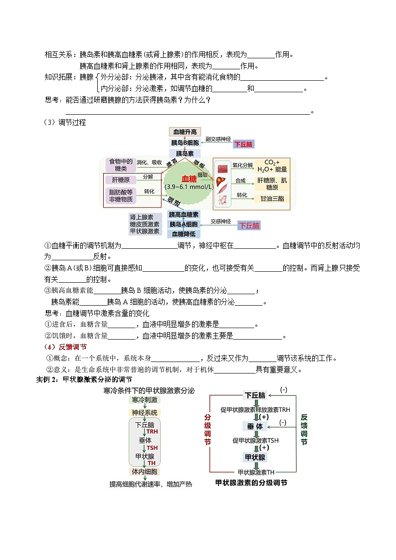 第3章 体液调节——【期末复习】高二上学期生物章节知识点梳理（人教版2019选择性必修1）03