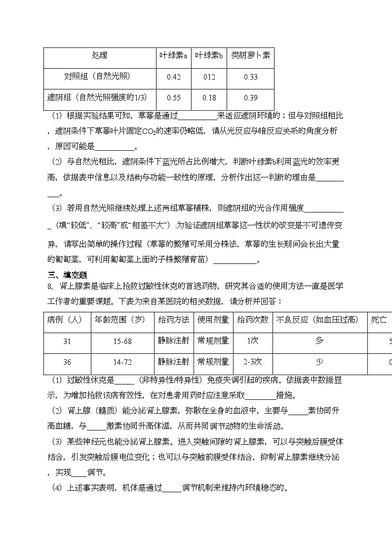 四川省绵阳南山中学2023届高三下学期5月高考仿真考试生物试卷(含答案)第3页