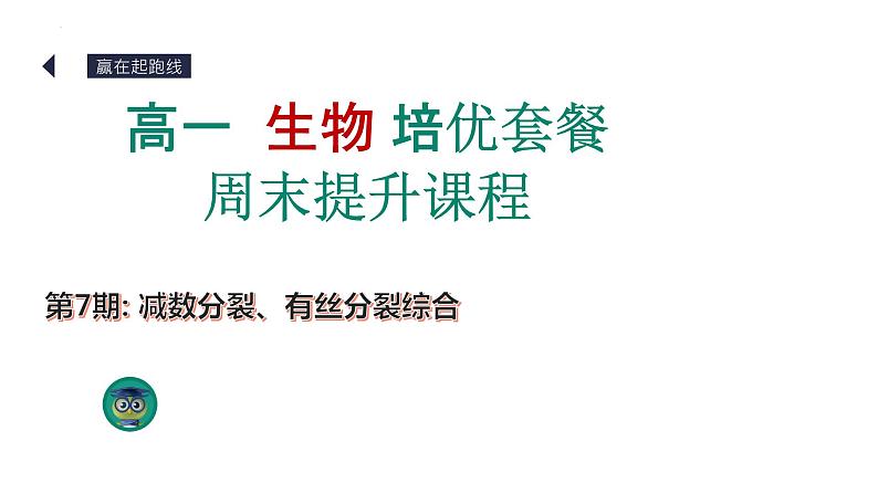 第7期 有丝分裂和减数分裂综合——2022-2023学年高一生物期末专题复习课件（人教版2019必修2）第1页