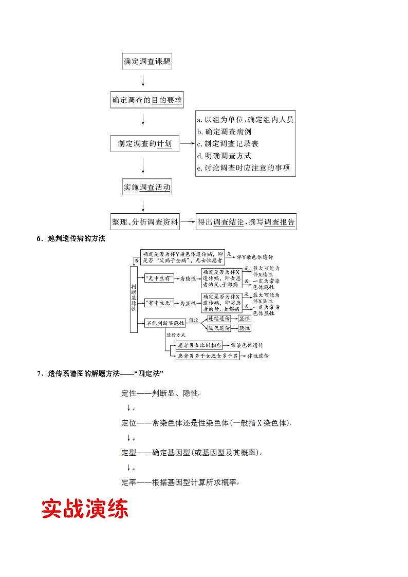 专题10 人类遗传病——高一生物下学期期末专题复习学案（人教版2019必修2）03