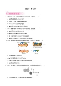 专题03  酶和ATP——高一生物下学期期末考试专项训练学案+ 期末模拟卷（2019浙科版）