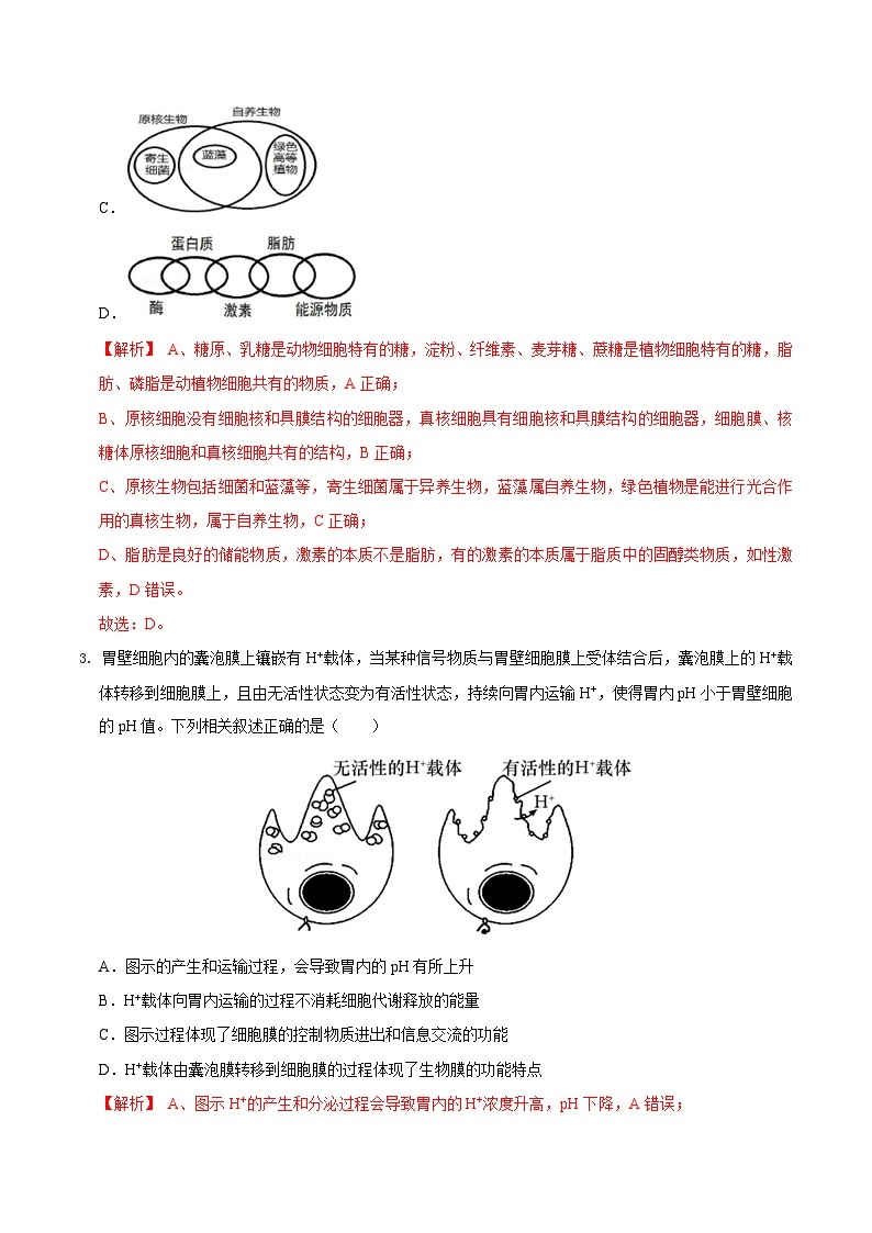 期末模拟卷02（基础卷）——高一生物下学期期末考试专项训练学案+ 期末模拟卷（2019浙科版）02