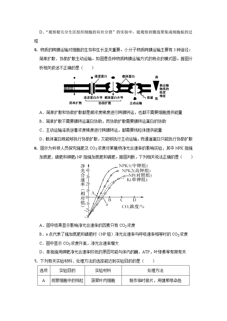 期末模拟卷02（拔高卷）——高一生物下学期期末考试专项训练学案+ 期末模拟卷（2019浙科版）02