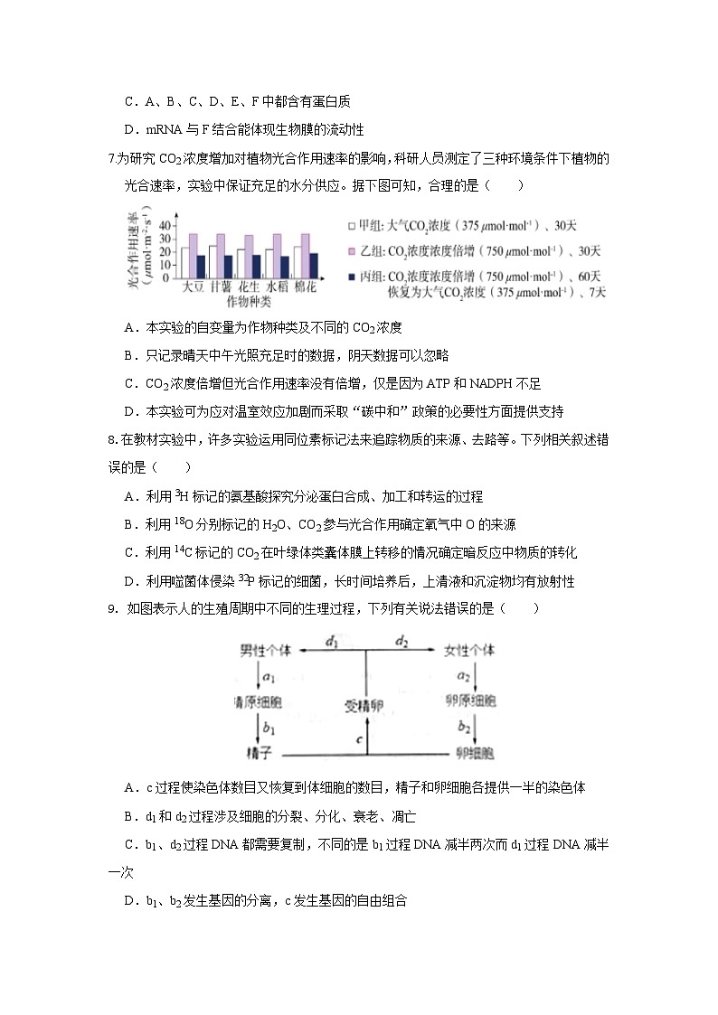 期末模拟卷03（模拟卷）——高一生物下学期期末考试好题汇编+期末模拟卷（2019浙科版）（原卷版）第3页