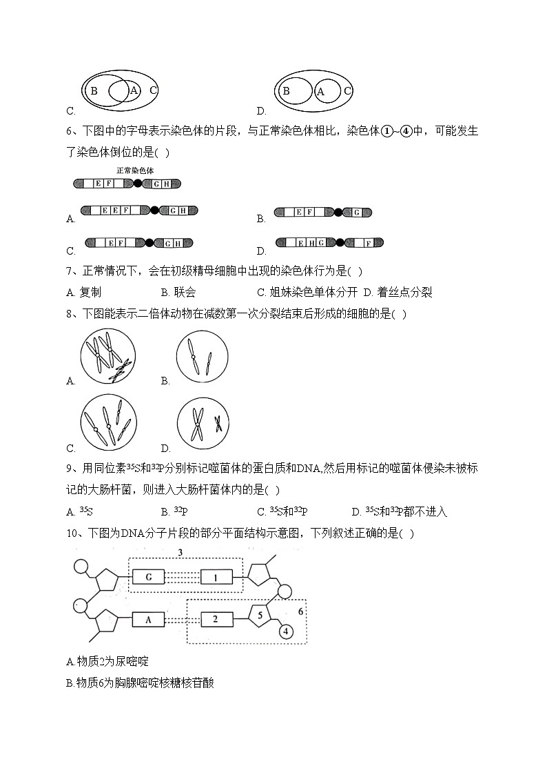 陕西省商洛市名校2021-2022学年高一下学期期末教学质量检测生物试卷(含答案)第2页
