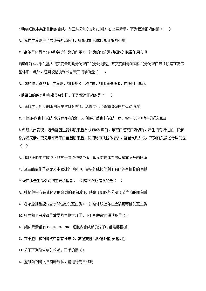 2022-2023学年黑龙江省齐齐哈尔市第八中学高二下学期期中生物含答案 试卷02