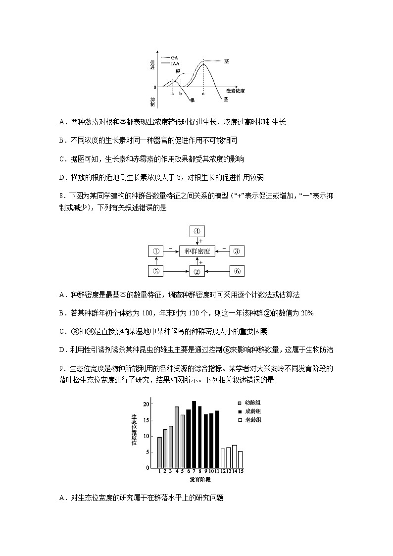 2022-2023学年安徽省合肥一中等江南十校高二下学期阶段联考生物试题含答案03