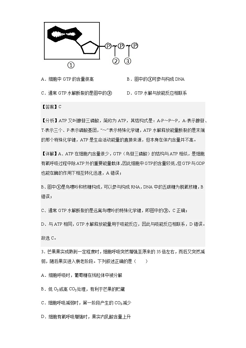 2022-2023学年安徽省淮北市一中高一下学期第二次月考生物试题含解析02