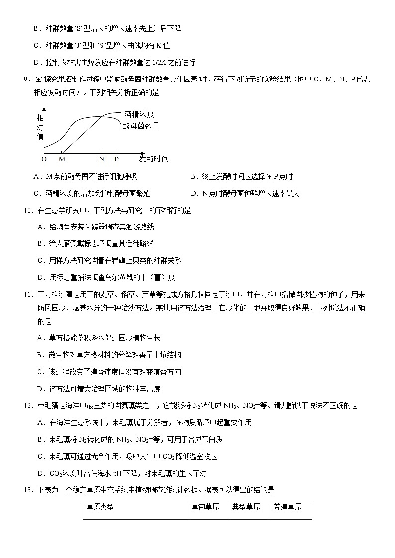2021北京房山高二（上）期末生物（教师版）第3页