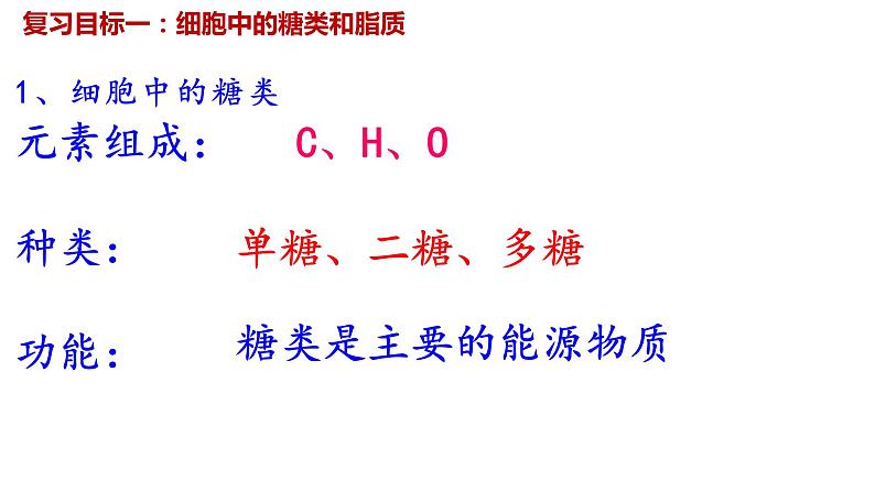 2024届高三生物一轮复习课件第四讲细胞中的糖类脂质和核酸第2页