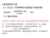 基因频率计算专题 课件-2024届浙科版（2019）高中生物选考一轮复习（必修2）