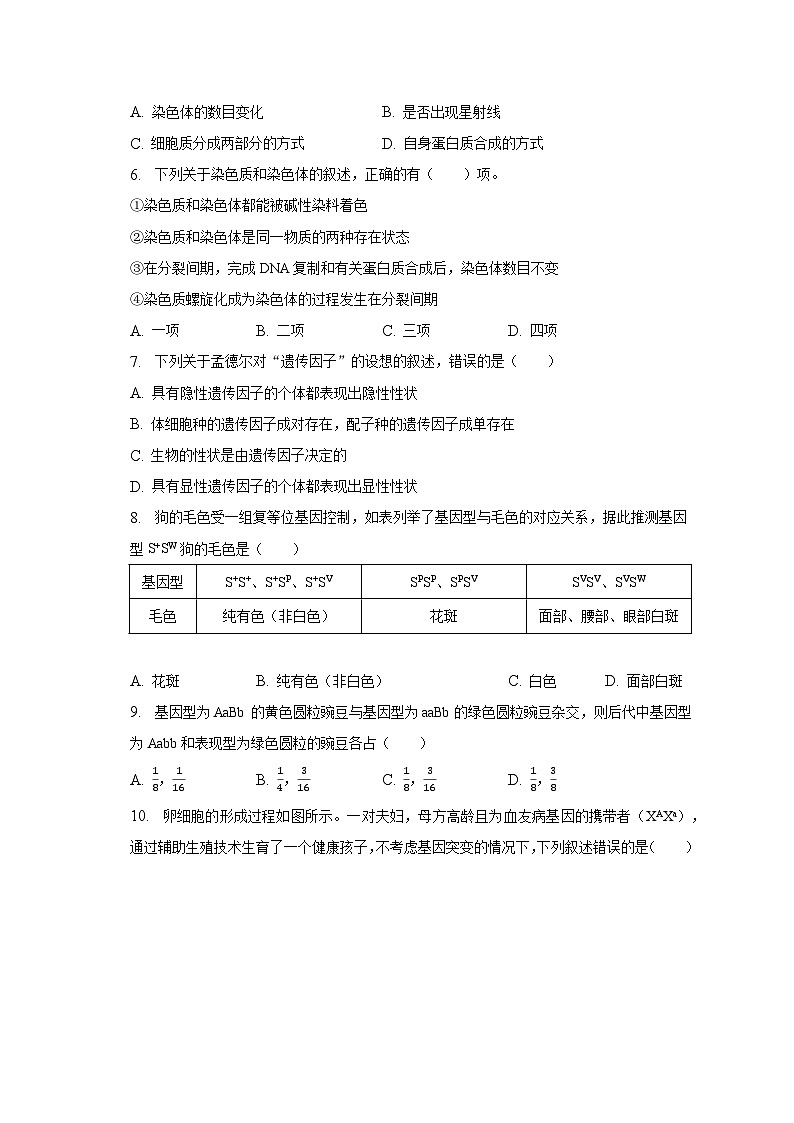 2022-2023学年广东省清远市四校联考高一（下）期中生物试卷（含解析）02