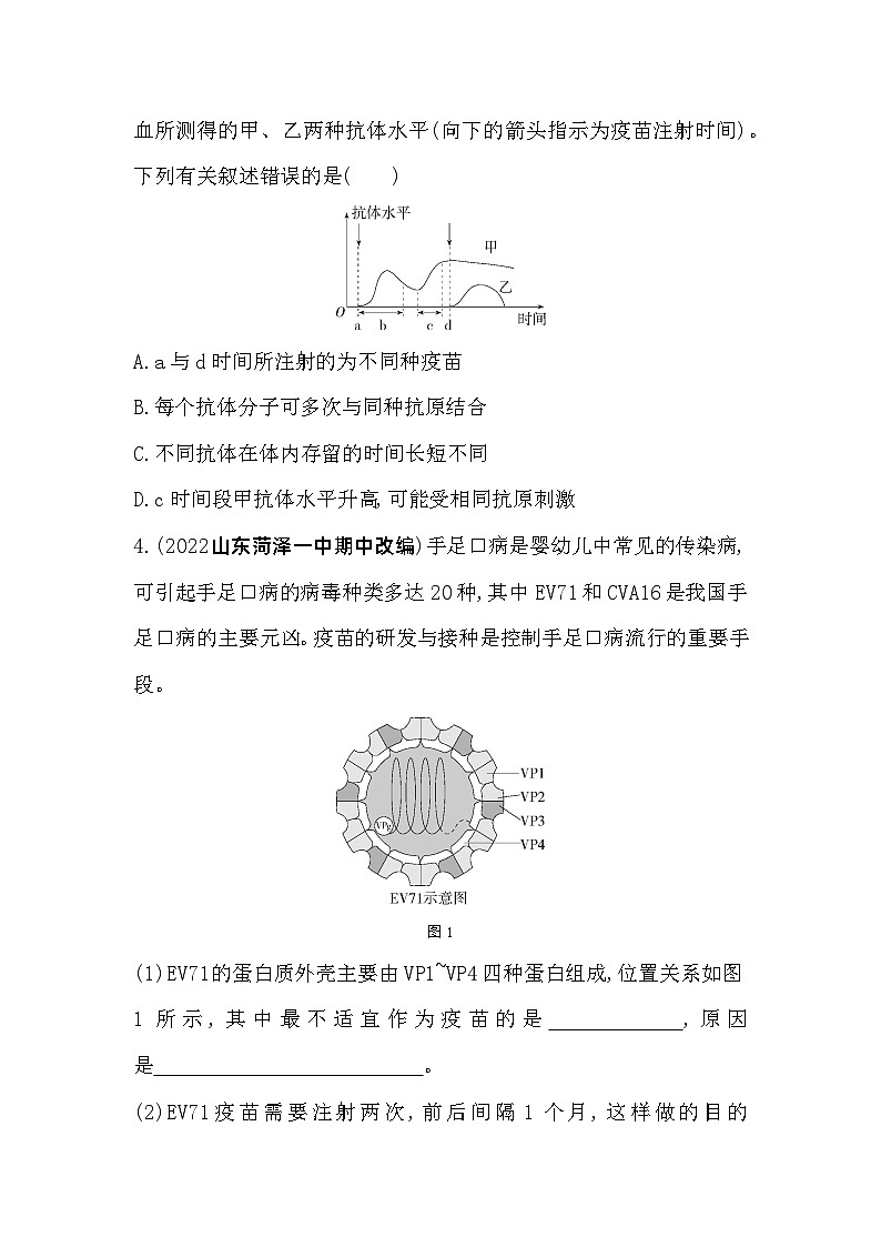 2023高中生物选择性必修1人教版新教材 第4章 免疫调节 第4节 免疫学的应用第2页