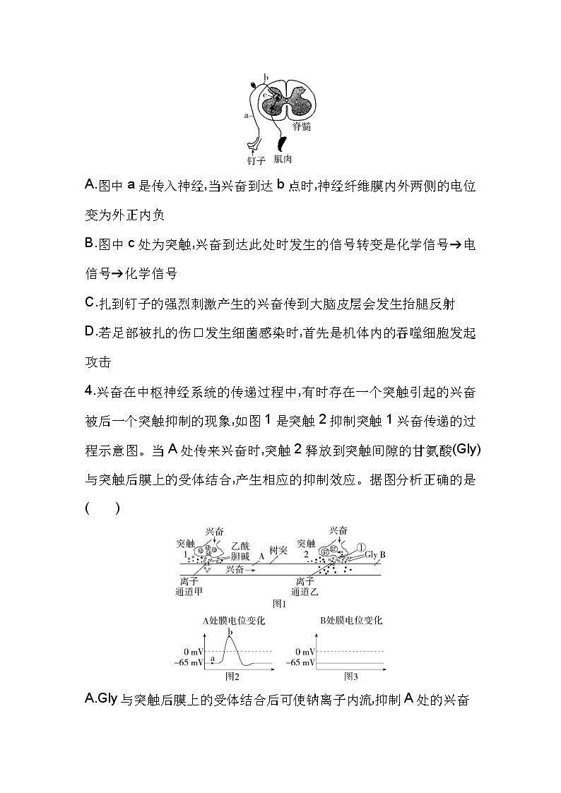 2023高中生物选择性必修1人教版新教材 全书综合测评02