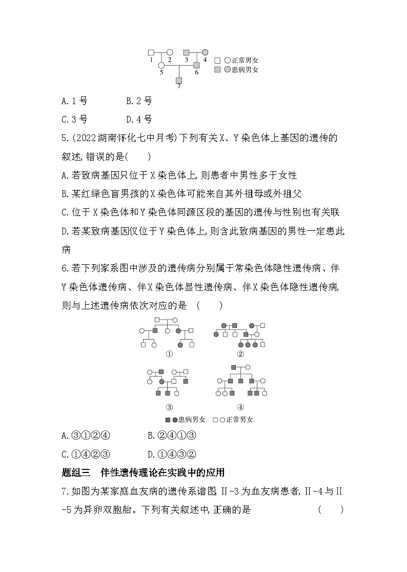 2023人教版高中生物必修2 遗传与进化 第2章   基因和染色体的关系 第3节 伴性遗传第2页