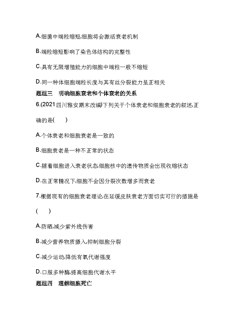 2023人教版高中生物必修1 分子与细胞 第6章 细胞的生命历程 第3节 细胞的衰老和死亡第3页