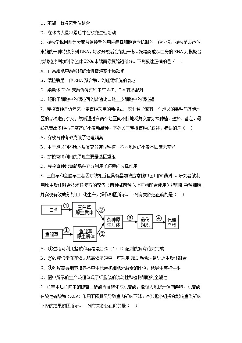 2023届海南省海南中学高三下学期第三次模拟考试生物试题（含解析）第2页