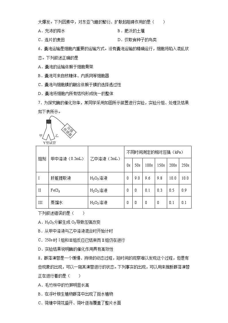 2023年浙江省6月二次选考生物高考真题（含解析）02