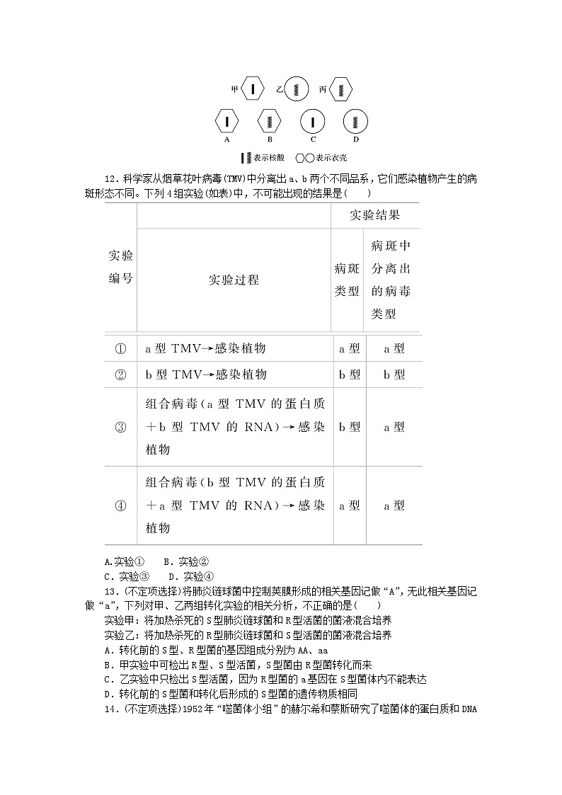 新教材2023版高中生物课后分层检测案9DNA是主要的遗传物质新人教版必修203