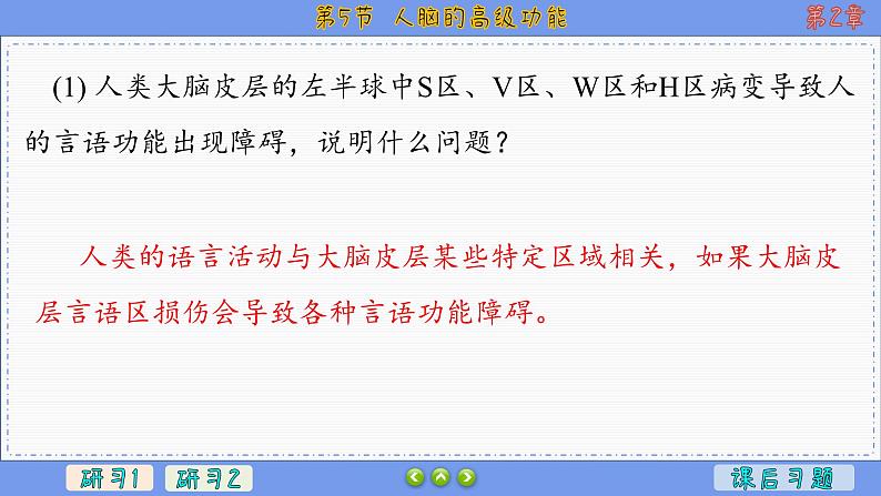 2—5 人脑的高级功能  （课件PPT）第8页