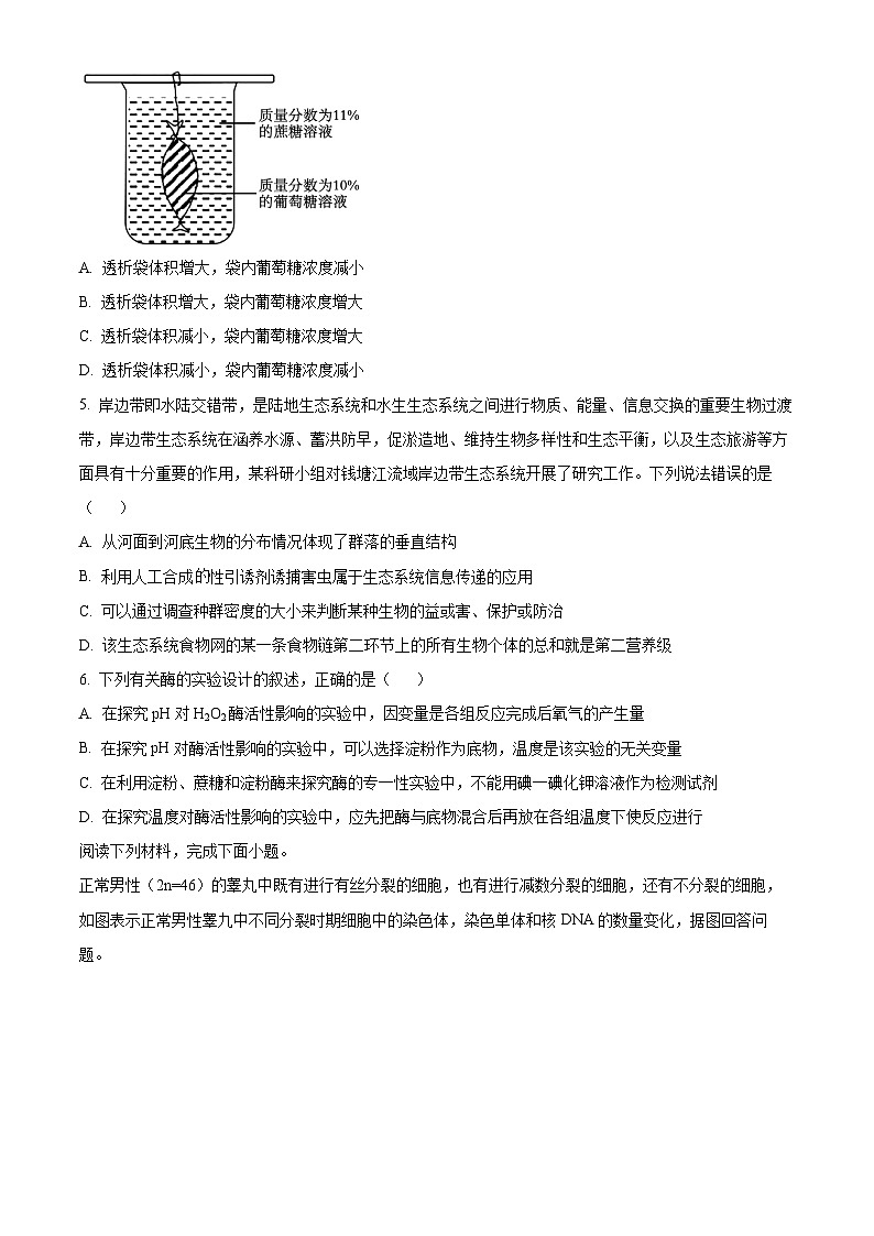 2023浙江省新阵地教育联盟高二下学期第一次联考生物试题含解析02