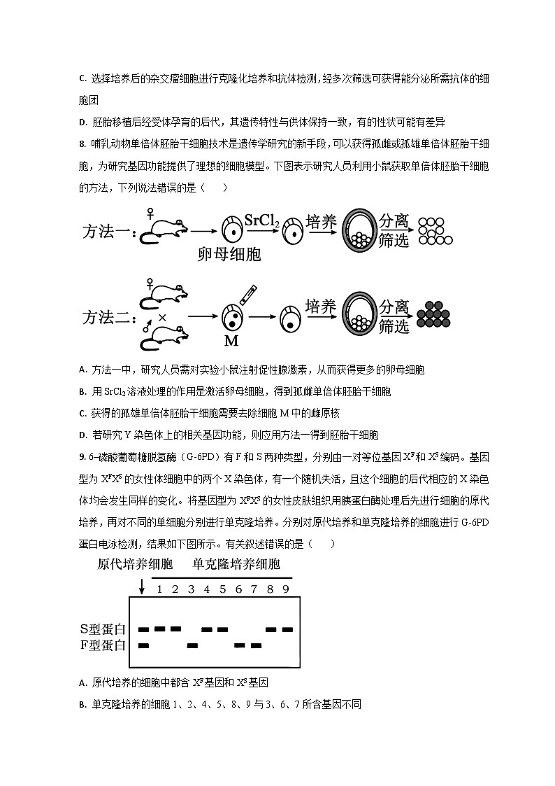 2023烟台招远一中高二下学期期中考试生物试题含解析03
