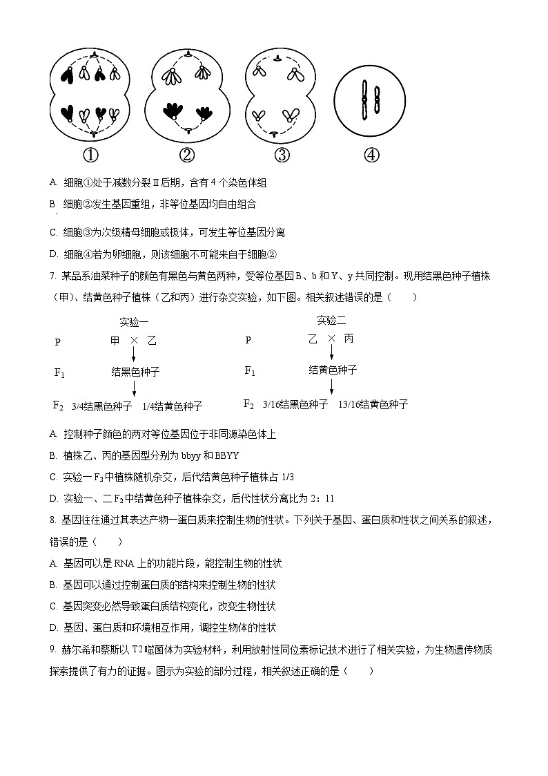 2022南通高一下学期期末考试生物试题含解析03