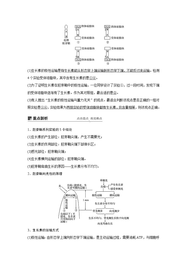 高考生物复习小专题 27-植物的激素调节03