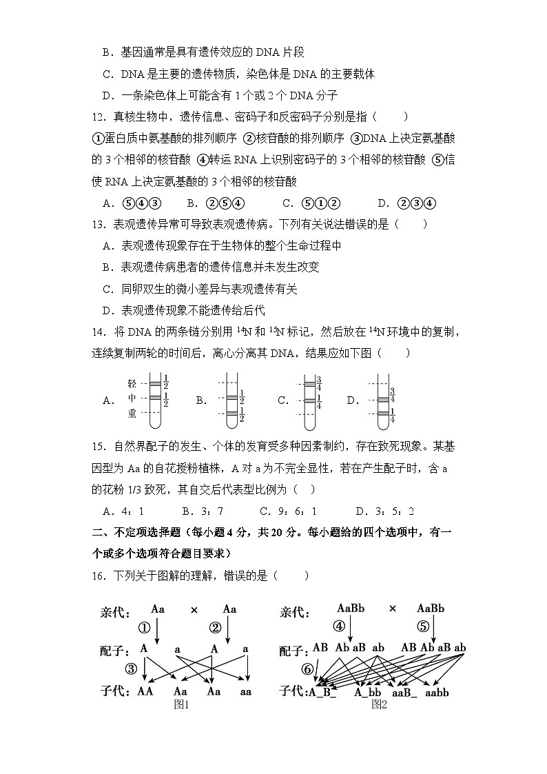 四川省南充市嘉陵第一中学2022-2023学年高一生物下学期第三次月考试题（Word版附答案）03