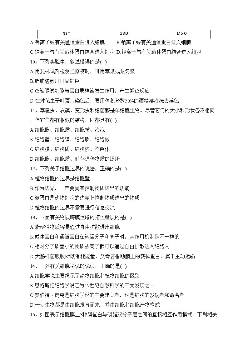 吉林省长春市两校2021-2022学年高二下学期期末考试生物试卷（含答案）03