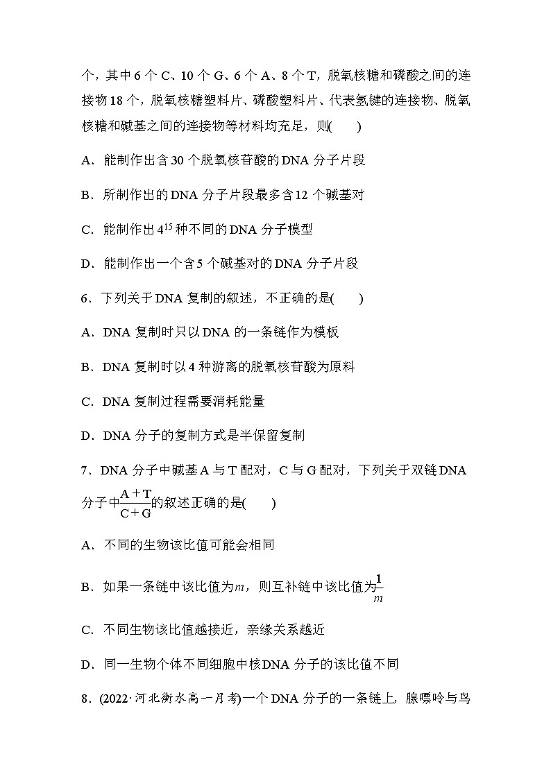 第3章　基因的本质　重点突破练(三)  课时练（含答案）第3页