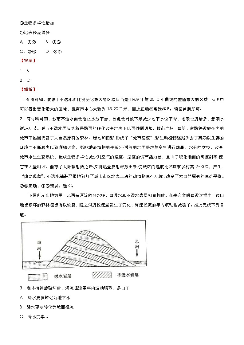 高考生物二轮精品专题三 水体运动（含解析）第2页