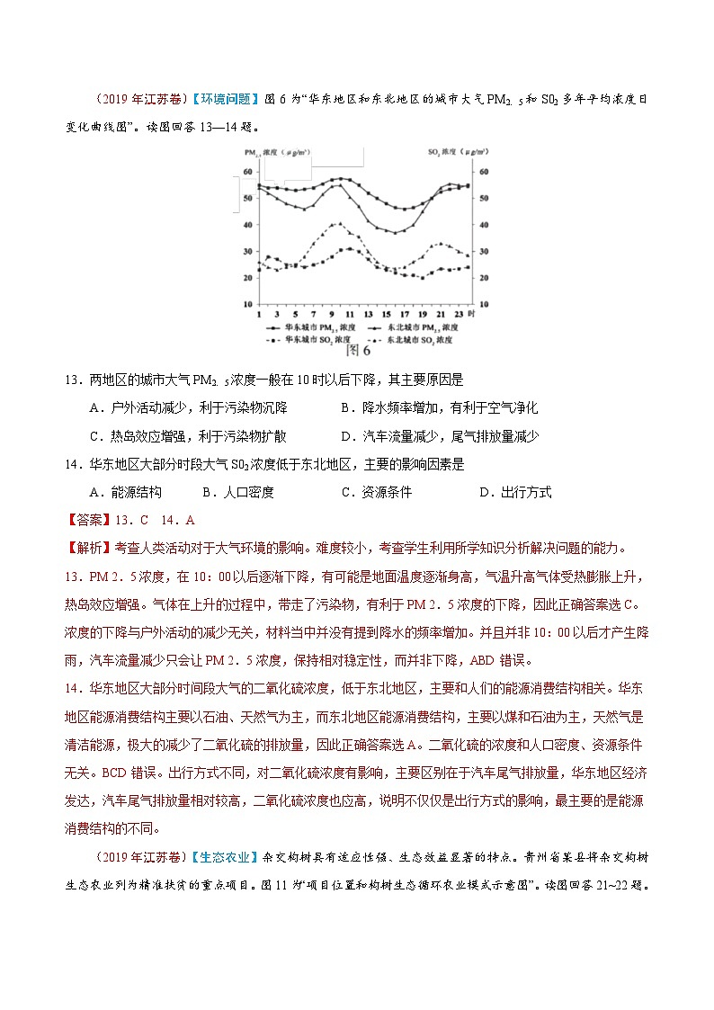 高考地理2019年高考真题与模拟题分类汇编专题13 人类与地理环境的协调发展（含解析）第2页
