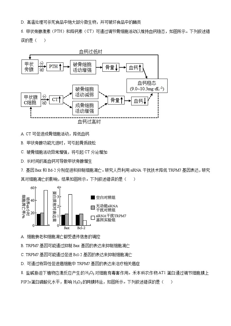 2023年高考真题——生物（湖南卷）（Word版附答案）02