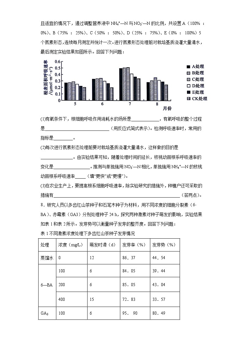 2022届江西省高三核心模拟信息卷理综生物试题（三）（含解析）第3页
