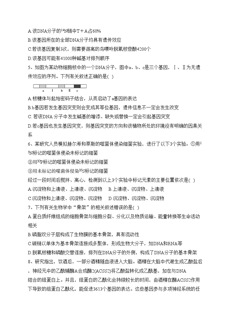 沈阳市第一二0中学2022-2023学年高一下学期第三次质量监测生物试卷（含答案）第2页