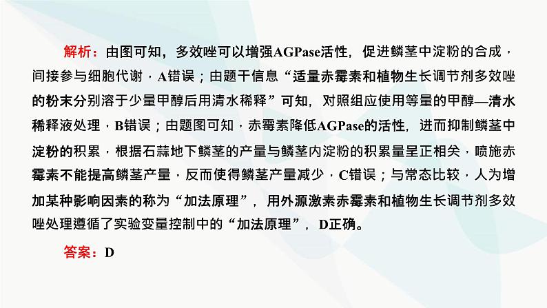 人教版2024届高考生物一轮复习重点研究“植物激素调节的相关实验探究”课件03