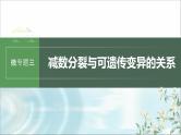 苏教版2024届高考生物一轮复习微专题三减数分裂与可遗传变异的关系课件