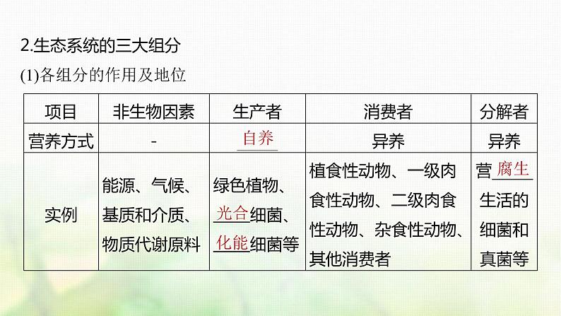 苏教版2024届高考生物一轮复习生态系统的结构课件第6页